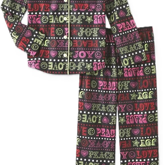 JOE BOXER Pajama Pant Set 2-PC Sleepwear LOVE COAT PJ JB Sleep 4/5 (XS) VTG - Picture 4 of 7